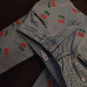 Rue21 Cherry High Waisted Mom Jeans